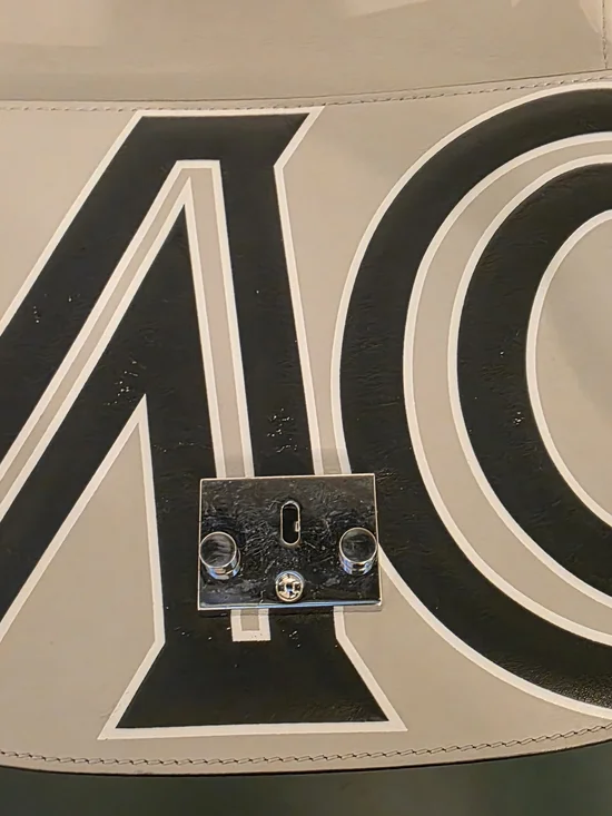 Limited Editions MCM Leather Crossbody/Shoulder Bag in Red, White & Black - Picture 7 of 9